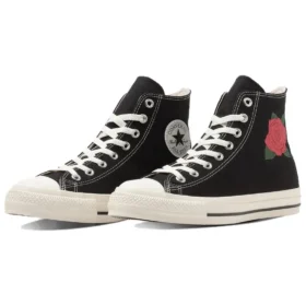 Chuck Taylor All Star Rose Embroidery Hi “Preto Branco Vermelho”