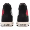 Chuck Taylor All Star Rose Embroidery Hi “Preto Branco Vermelho”