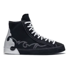 Chuck Taylor All Star Sasha High Top Preto Prateado “Azul Branco”