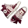 Chuck Taylor All Star Scarf Bow “Deep Bordeaux Egret”