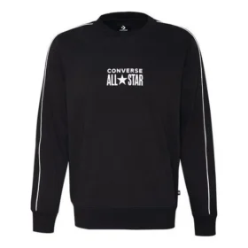 Chuck Taylor All Star Track Crew Fleece Sweatshirt Tamanhos asiáticos “Preto”
