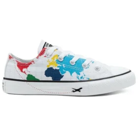Chuck Taylor All Star World Map “Branco Azul Vermelho”