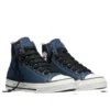 Chuck Taylor Throwback High “Navy Vintage White”