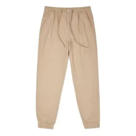 Conjunto de calças cargo casuais de tecido liso Converse para homem, comprimento até aos pés, cor cáqui