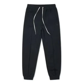 Conjunto de calças desportivas/calças/calças de treino com cadarços em cor sólida Preto escuro