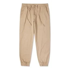 Conjunto de calças desportivas/calças/calças de treino Converse de cor sólida para homem, cáqui