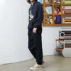 Conjunto de calças desportivas de cintura alta Converse de cor sólida para homem/Calças/Calças de treino Preto