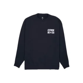 Cons One Star Crew Sweatshirt Tamanhos asiáticos “Black”