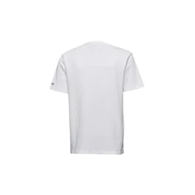 Converse Classic Basic Casual de manga curta para homem, branca