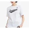 Converse Classic para homem com padrão alfabético, manga curta, branca