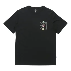 Converse Creative Sports de manga curta e gola redonda para homem, preto Converse Creative Sports de manga curta e gola redonda para homem, preto