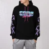 Converse Flash Logo Printing Sports Fleece Lined Black para homem