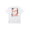 Converse para homem, camisola de manga curta com estampado, branca