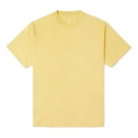 Converse para homem com bordado, desportivo, gola redonda e manga curta, amarelo Converse para homem com bordado, desportivo, gola redonda e manga curta, amarelo