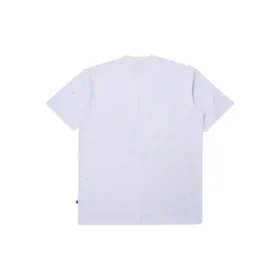 Converse para homem com estampado de cara sorridente, respirável, manga curta, branco Converse para homem com estampado de cara sorridente, respirável, manga curta, branco