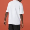 Converse para homem com estampado de cara sorridente, respirável, manga curta, branco