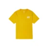 Converse para homem com logótipo Alphabet impresso, estilo retro casual, manga curta, amarelo