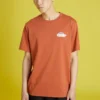 Converse para homem com logótipo arco-íris estampado, malha desportiva de manga curta, vermelho