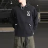 Converse para homem com logótipo em cores contrastantes, tecido polar, preto