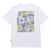 Converse para homem com logótipo estampado, casual, manga curta, branco