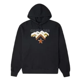 Converse para homem com padrão de montanhas, forro polar e cor preta