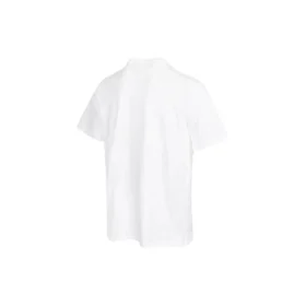 Converse para homem, cor sólida, padrão no peito, gola redonda, manga curta, branco Converse para homem, cor sólida, padrão no peito, gola redonda, manga curta, branco