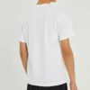 Converse para homem, cor sólida, padrão no peito, gola redonda, manga curta, branco