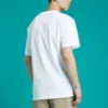 Converse para homem, cores contrastantes, casual, desportivo, estampado, manga curta, branco