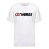 Converse Pure Cotton Alphabet de manga curta para homem, branca