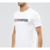 Converse Pure Cotton Alphabet de manga curta para homem, branca