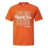 Converse Renew para homem com estampado de letras, manga curta, laranja