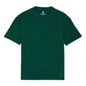Converse Renew Solid Color Loose Pocket de manga curta para homem, verde Converse Renew Solid Color Loose Pocket de manga curta para homem, verde