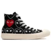 Converse x CDG Chuck Taylor All Star Multi-Heart “Preto Branco”