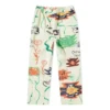 Converse x Come Tees Calças Chino com Triângulo na Frente Tamanhos Asiáticos “Come Tees Floral”