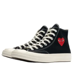 Converse x Comme des Garçons PLAY Chuck 70 Hi “Single Heart Black”