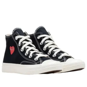 Converse x Comme des Garçons PLAY Chuck 70 Hi “Single Heart Black”