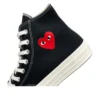 Converse x Comme des Garçons PLAY Chuck 70 Hi “Single Heart Black”