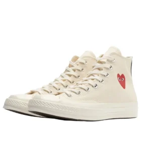 Converse x Comme des Garçons PLAY Chuck 70 Hi “Single Heart Milk”