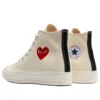 Converse x Comme des Garçons PLAY Chuck 70 Hi “Single Heart Milk”