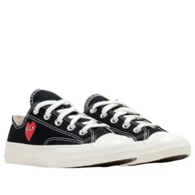 Converse x Comme des Garçons PLAY Chuck 70 Ox “Single Heart Black”