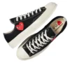 Converse x Comme des Garçons PLAY Chuck 70 Ox “Single Heart Black”