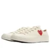Converse x Comme des Garçons PLAY Chuck 70 Ox “Single Heart Milk”