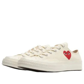 Converse x Comme des Garçons PLAY Chuck 70 Ox “Single Heart Milk”
