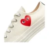 Converse x Comme des Garçons PLAY Chuck 70 Ox “Single Heart Milk”