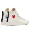 Converse x Comme des Garçons PLAY Single Heart Chuck 70 Hi “Milk”