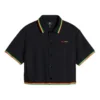 Converse x Daily Paper Camisa Polo Curta Tamanhos Asiáticos “Black”