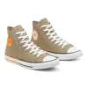Converse x Happy Camper Chuck Taylor All Star High Top “Khaki Laranja Branco”