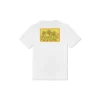 Converse x Keith Haring para homem, camisola larga de gola redonda com logótipo bordado e padrão alfabético, branca