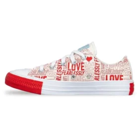 Converse x Love Fearlessly Chuck Taylor All Star Low “Red” Converse x Love Fearlessly Chuck Taylor All Star Low “Red”