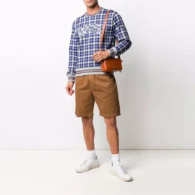 Converse x Todd Snyder Série Crossover para Homem, Padrão Xadrez, Camisa de Manga Comprida Larga, Azul Converse x Todd Snyder Série Crossover para Homem, Padrão Xadrez, Camisa de Manga Comprida Larga, Azul